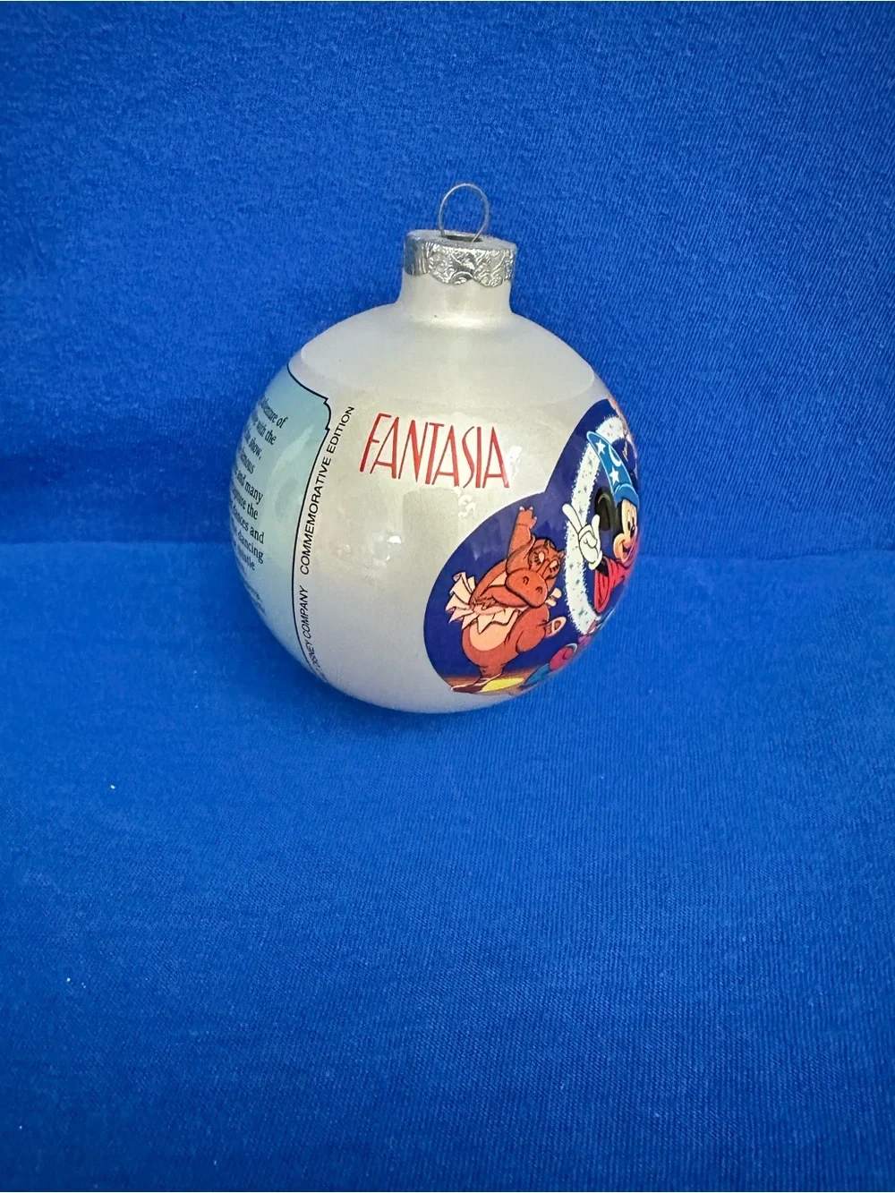 VTG Walt Disney's Fantasia Christmas Ornament Set of 2-Fantasia 50th Anniversary - Picture 7 of 15